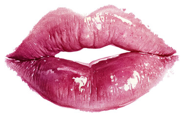 PNG Lipstick kiss with lips print cosmetics lipstick illustration.