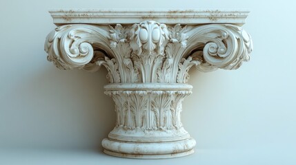 Ornate architectural column with intricate detailing and design.