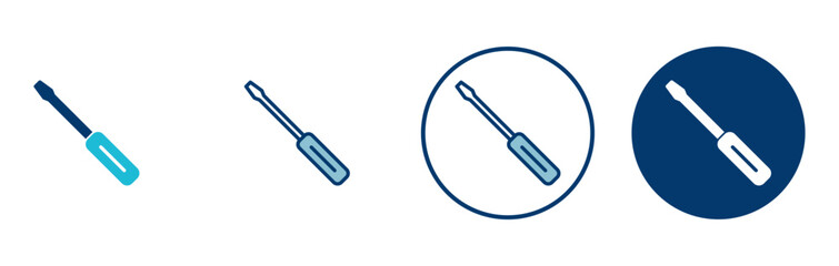 Screwdriver icon vector isolated on white background. Screwdriver vector icon