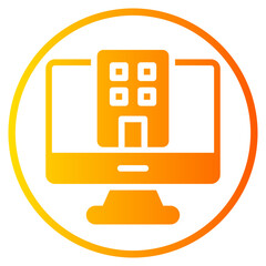 computer gradient icon