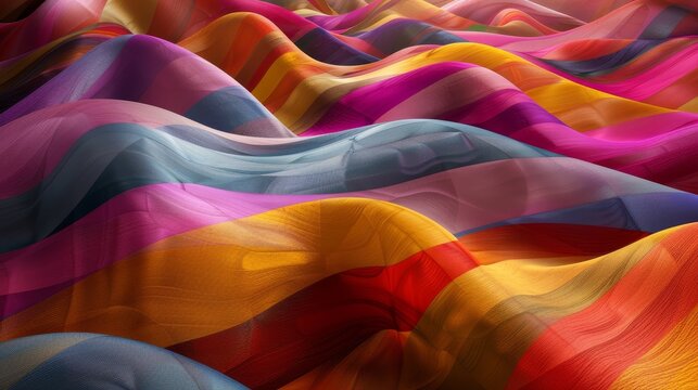 Vibrant striped design against a beautiful yupi background  a stunning modern visual experience