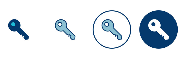 Key icon vector isolated on white background. Key vector icon. Key symbol. security