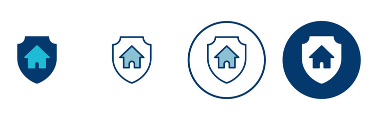 Home insurance icon vector isolated on white background. home protection icon