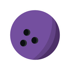 Bowling ball illustration, icon, vector design