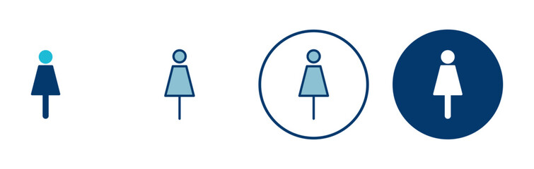 Female icon vector isolated on white background. woman icon vector