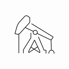 oil petrol pump icon sign vector