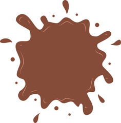 Obraz premium Chocolate splash Illustration 