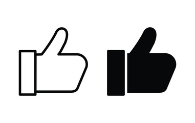 thumb up icon, like hand sign vector