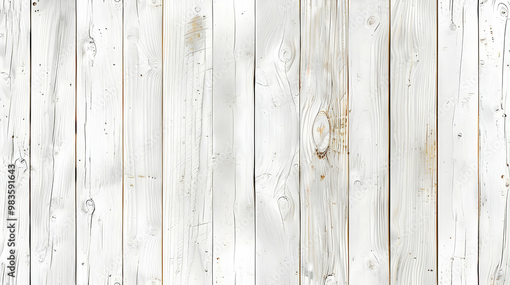 Aufkleber whitewashed wooden planks create a simple, rustic background for design projects