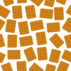 Cute cookie seamless pattern background. biscuits pattern background. chocolate chips pattern background. Cartoon illustration of Cookies. biscuits illustration.