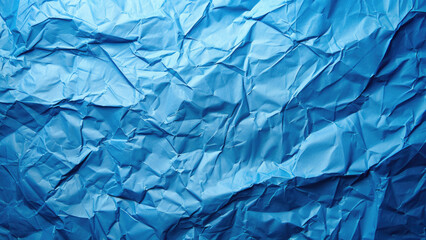 Obraz premium Abstract close-up of crumpled fabric in blue tones