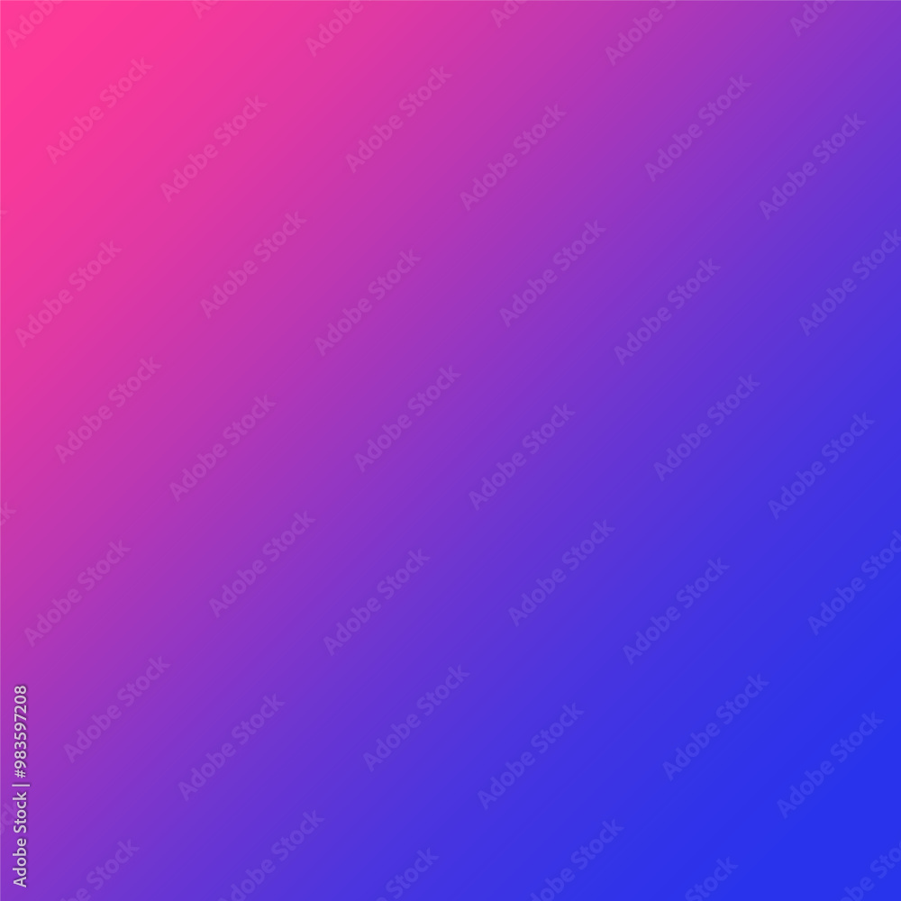 Poster pink to blue gradient. smooth diagonal transition. vibrant color shift. vector background.