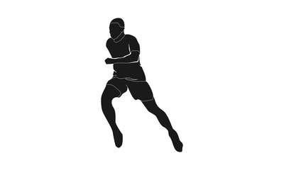 Man ready to run illustration design vector