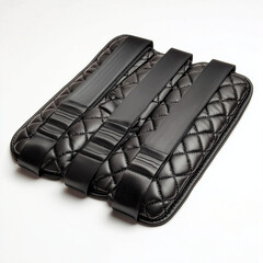 Set of Car Seat Belt Covers: Padded and Placed Parallel for Comfort