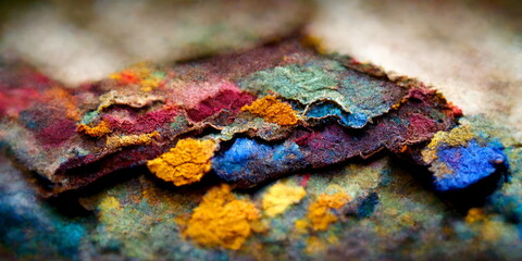 Fototapeta premium rich deep colors of fiber textiles in colors. abstract background. 