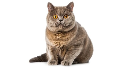 Gray British Shorthair Cat