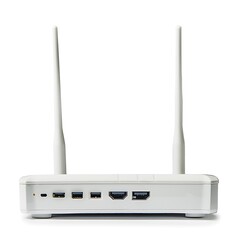Wifi modem isolated on white background.