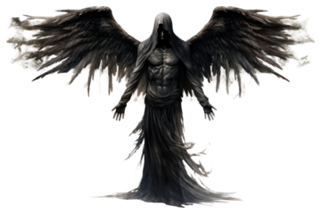 Angel adult bird white background.