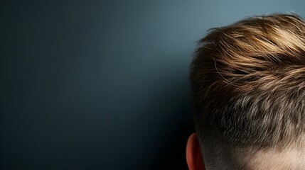 Obraz premium Capture a side-by-side photo comparison of a man's scalp before experiencing hair loss and after undergoing hair restoration treatment