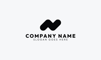 Initial N Vector Lettermark Logo Design