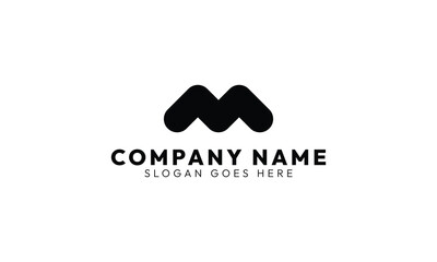 Initial M Vector Lettermark Logo Design