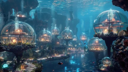 Underwater City of Bubbles