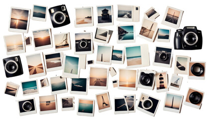 photo empty polaroid instant shooting square template portrait background design art