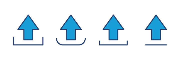 Upload icon vector. load data symbol