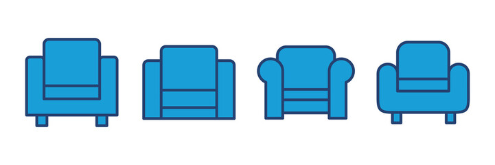 Sofa icon vector. sofa icon illustration