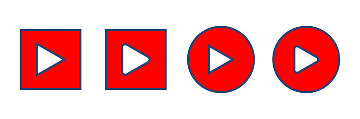Play Icon vector. Play button vector icon