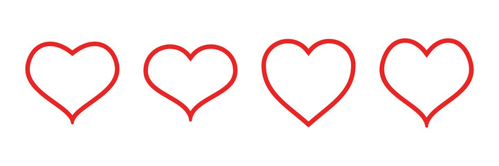 Love icon vector. Heart icon vector. Like icon vector.