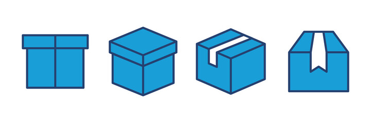 Box icon vector. box vector icon, package, parcel