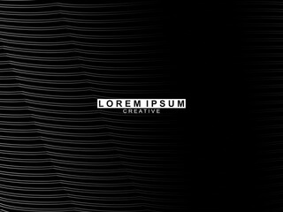 Abstract futuristic dark black background with wave design. Realistic 3d wallpaper with luxurious flowing lines. Perfect background for posters, websites, brochures, banners, applications, etc.	
