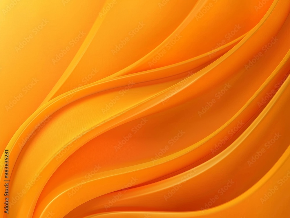 Poster orange color abstract minimal background, modern concept with copy space - ai