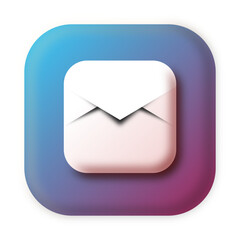 Mail Icon Simple Clean Modern Envelope