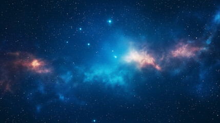 Naklejka premium bright night sky, stars, space, subtle galaxys and cosmos.