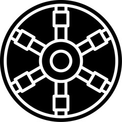 Ship Wheel Icon