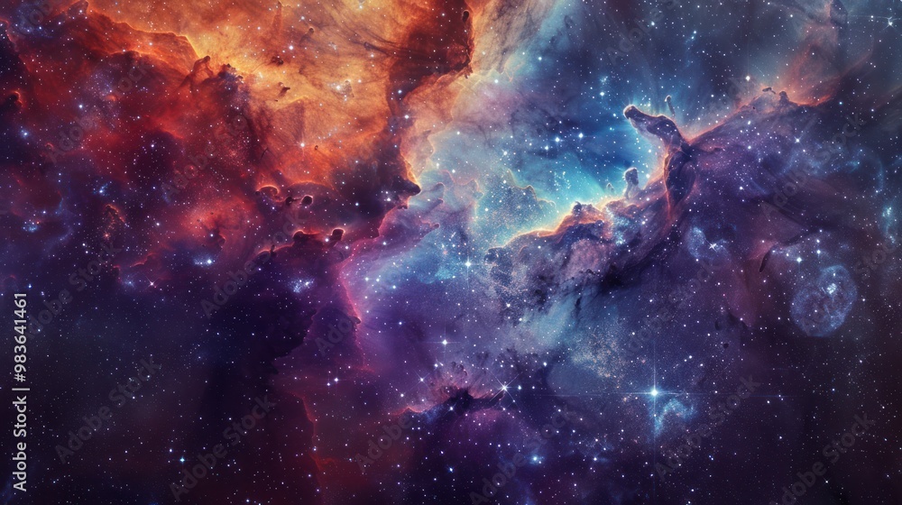 Wall mural cosmic nebulae