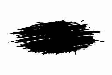 
Grunge badge brush, Black grunge ink stroke vector illustration
