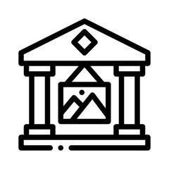 museum line icon