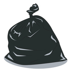 Naklejka premium vector of black plastic bags for trash