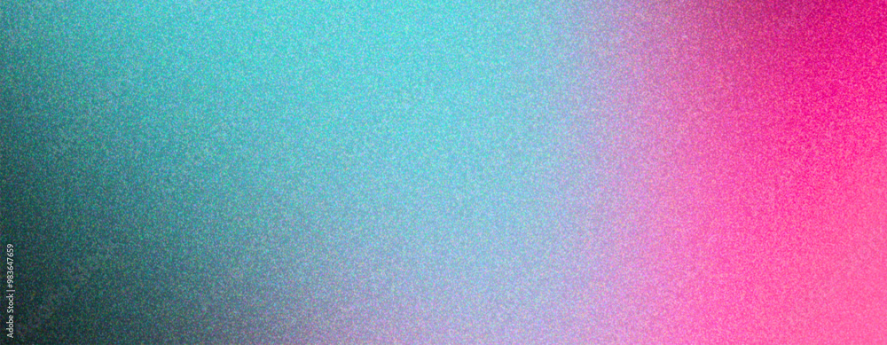 Poster abstract colorful gradient cyan, pink and black background with copy space.