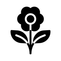 Fototapeta premium flower glyph icon