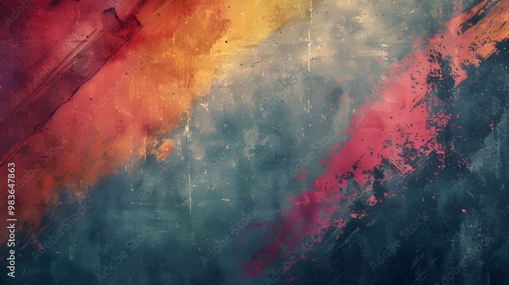 Poster grunge colorful background with space for text or image. eps10 - generated ai