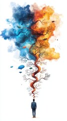 Abstract Journey of Thought and Imagination