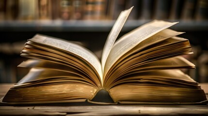 Obraz premium Open book generative ai