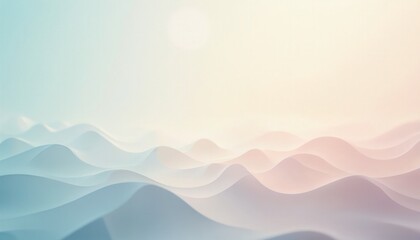 Fototapeta premium Dreamy Hills in Gentle Tones
