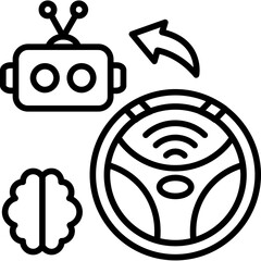 Self Driving Icon