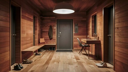 Fototapeta premium corridor in hotel room