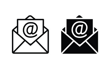 mail icon, email sign vector 